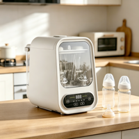 Lavadora y Esterilizadora de Biberones YOOHAN con UV-C, Máquina Automática Eléctrica para Lavar, Limpiar y Secar Biberones para Uso Doméstico