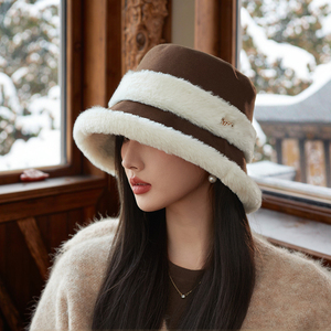 Gorro de Piel Sintética para Viajes de Moda, Gorro Térmico para Mujer para el <span class=keywords><strong>Invierno</strong></span> - Product Image 3