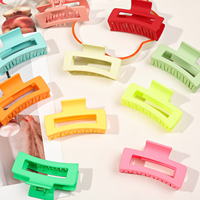 Pince à Cheveux Requin Simple et Classique 8,5 CM en Plastique pour Femmes