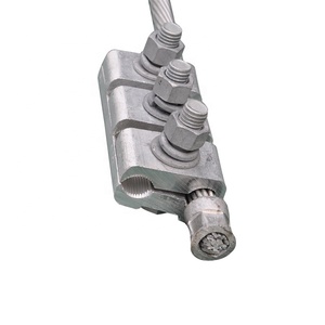 बिजली सामान तार और केबल एल्यूमीनियम मिश्र धातु समानांतर ग्रोव क्लैंप दो/तीन बोल्ट के साथ - Product Image 2