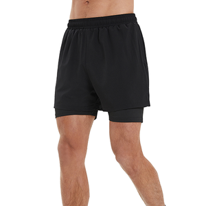 All'ingrosso 2 in 1 estate fodera traspirante sport ad asciugatura rapida sport pantaloncini pantaloncini da uomo - Product Image 1