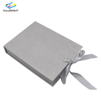 Boîte cadeau pliante en papier de luxe avec logo personnalisé OEM et fermeture à ruban - Emballage biodégradable pour chaussures et vêtements en gros
