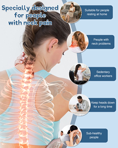 Oreiller ergonomique en forme de U pour le soutien du cou, en mousse à mémoire de forme, orthopédique, cervical, couleur unie, design moderne pour adultes - Product Image 3
