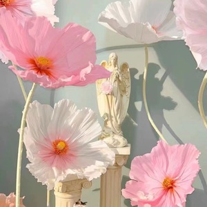 <span class=keywords><strong>Flores</strong></span> Gigantes Blancas para Decoración de Bodas al por Mayor, <span class=keywords><strong>Flores</strong></span> Artificiales Gigantes para Exhibición en Tiendas y Eventos, <span class=keywords><strong>Flores</strong></span> de Papel Gigantes - Product Image 2