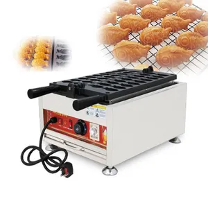 Vendita calda commerciale torta di pesce Maker torta riempimento cialde cottura snack Mini pesce Taiyaki Waffle Makers