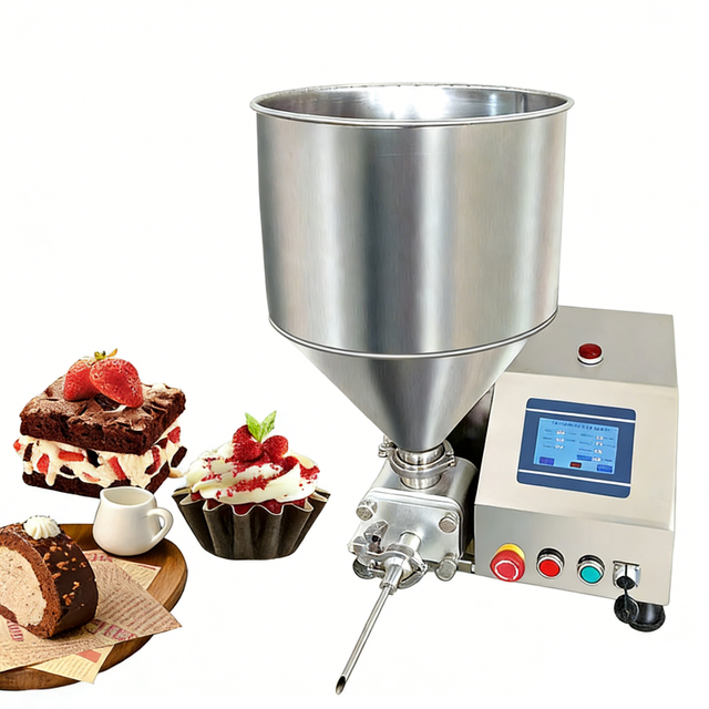 Hot Sale Chocolate Bread Cake Puff Cream Filling Machine/automatic Electric Liquid Paste Filling Machine for Baking Equipment
