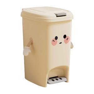 Poubelle ronde en PP colorée de taille moyenne, modèle SJY-250902-42, pour hôtel, bureau, cuisine et usage domestique - Product Image 1