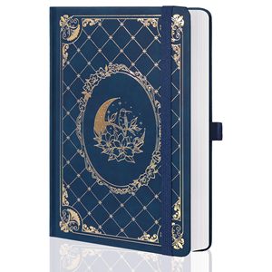 Cuaderno con Forro para Mujer y Hombre, 160 Hojas, Papel Grueso de 100 GSM, Tapa Dura de Tela A5, Encuadernación Térmica, Diario para Uso Profesional y Universitario - Product Image 1