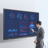 Fabricación 4K Dual System Office Meeting School Interactive Digital Flat Panel Tablero interactivo Tablero inteligente para enseñanza
