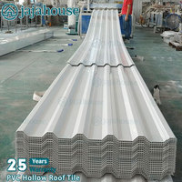 PVC Synthetisches Harz Hohlkammer-Dachziegel Leichtgewichtig Korrosionsbeständig Langlebig Windbeständige Wellblech-Dachplatte