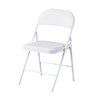 Chaises pliantes pour mariage, événements, cadre métallique, chaises pliantes blanches en gros