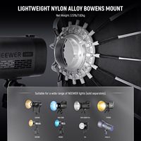 NEEWER Boîte à lumière parabolique 90 cm (35,4 po) avec monture Bowens à dégagement rapide, diffuseurs/grille/sac pour éclairage vidéo continu
