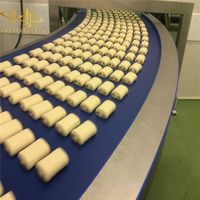 Convoyeur à bande en PVC/PU pour la manutention des produits alimentaires et de boulangerie dans les lignes de traitement et d'emballage automatisées