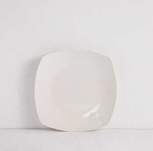 Assiette carrée en céramique blanche personnalisée OEM d'usine, plat de service en porcelaine brillante de qualité alimentaire, approvisionnement en grande quantité - Product Image 4