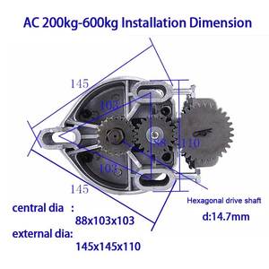 Modern Design 400Kg Automatische Rolluikdeurmotor 220V Ac Aluminium Kern Complete <span class=keywords><strong>Machine</strong></span> Puertas Inrolbare - Product Image 3