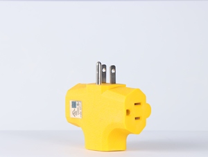 Adaptateur <span class=keywords><strong>de</strong></span> mise à la terre en forme <span class=keywords><strong>de</strong></span> T 125 V 15 A : Répartiteur 3 voies <span class=keywords><strong>avec</strong></span> prises murales à trois broches et rallonge <span class=keywords><strong>de</strong></span> <span class=keywords><strong>prise</strong></span> - Product Image 6