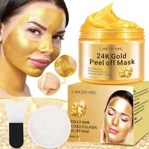 Best Popular Face Skin Care Deep Cleaning Remove Blackhead 24k Gold Peel Off Mask