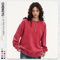 Sweat-shirt à capuche surdimensionné 100% coton pour homme, sweat-shirt imprimé à la cire personnalisé avec faux rond 425GSM Terry Heavyweight Pullover Sweatshirt
