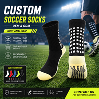 Chaussettes de football antidérapantes, respirantes, antibactériennes, à séchage rapide, pour l'entraînement, OEM, hautement personnalisables