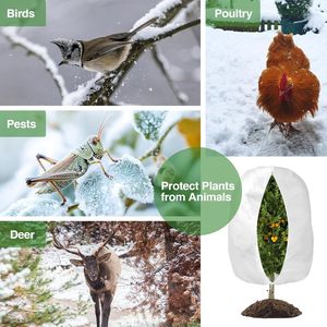 Thickened Winter Tree <b>Covers</b> with Zipper Drawstring,Frost Blanket from Wind,Pest and Animal - Product Image 3