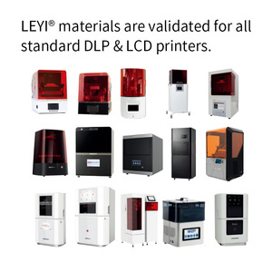 LEYI campione gratuito 3D stampato rosa polimero resina dentale Uv gomma flessibile Gingiva resina 3D stampante maschera di gengiva flessibile - Product Image 2