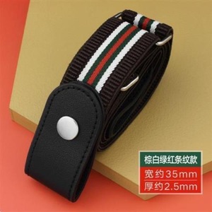 Banda de cintura elástica Ins Cinturón de jeans de ocio versátil ajustable Sin hebilla Fácil de usar Soporte de cintura Cinturón <span class=keywords><strong>invisible</strong></span> Cinturón de mujer - Product Image 5