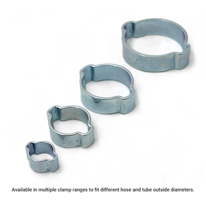 Colliers <span class=keywords><strong>de</strong></span> <span class=keywords><strong>serrage</strong></span> pour tuyaux à sertir plaqués, en acier inoxydable 304, <span class=keywords><strong>Double</strong></span> <span class=keywords><strong>oreille</strong></span>, colliers <span class=keywords><strong>de</strong></span> <span class=keywords><strong>serrage</strong></span>, tailles 11 à 13 - Product Image 3