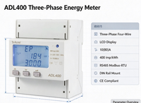 Compteur d'énergie triphasé quatre fils Acrel ADL400 sur rail DIN 10(80)A avec écran LCD RS485 Modbus-RTU pour la surveillance de l'énergie industrielle
