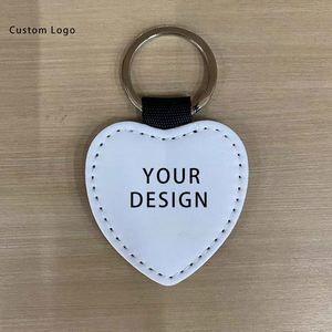 Eco-Friendly Stainless Steel <b>Keychains</b> with PU <b>Leather</b>, Custom Printing for Various Occasions - Product Image 1