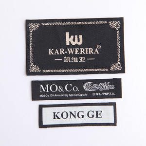 Etiqueta tejida <span class=keywords><strong>de</strong></span> Damasco <span class=keywords><strong>de</strong></span> alta densidad, Etiquetas tejidas <span class=keywords><strong>de</strong></span> cuello para <span class=keywords><strong>ropa</strong></span>, personalizables, su logotipo - Product Image 5