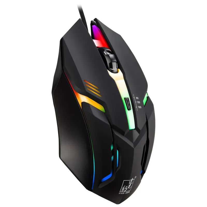 BUBM Custom Guangdong Shenzhen Laptop Usb Wired Computer Ergonomic Vertical LED RGB Wired Optical PC Gaming Mouse