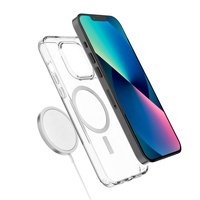 Étui de téléphone magnétique anti-rayures, résistant aux chocs, étanche, transparent HD avec charge sans fil pour PC, compatible avec les modèles 11-18 Pro/Pro Max