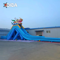 Toboggan aquatique gonflable en métal de haute qualité pour adultes, équipement de parc aquatique commercial pour les organisateurs d'événements professionnels