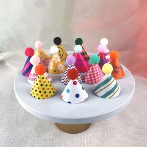 Birthday Party Hats <b>Paper</b> <b>Red</b>/Yellow/Green Festive Style Christmas Birthday Party 15 Per Pack - Product Image 1