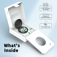 Bouchons d'oreilles réutilisables ultra-confortables et silencieux pour le sommeil et les voyages, protection auditive flexible en silicone