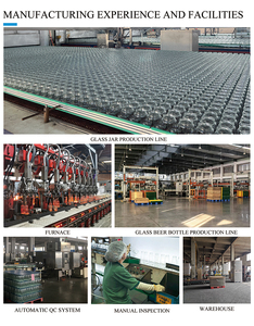 Hot bán rõ ràng vòng rộng miệng lọ thủy tinh đóng hộp lọ cho mật ong mứt dưa nước sốt với nắp kim loại 250 ml 500 ml 8 oz 16 oz - Product Image 6