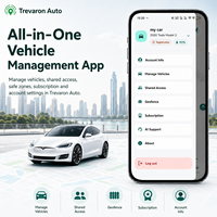 Pelacak GPS+LBS Magnetik Tersembunyi Trevaron Auto untuk Mobil, Baterai 5200mAh, Anti Maling Waktu Nyata, Manajemen Armada Pribadi, Nirkabel