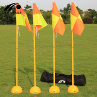 Vente en gros de haute qualité pour l'entraînement de vitesse et d'agilité, mâts et bases de drapeau d'angle, ensemble d'équipement d'entraînement de football