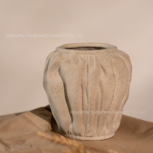 Moderno retrò minimalista vaso in ceramica vaso contenitore per soggiorno <span class=keywords><strong>Zen</strong></span> decorazione opaca smalto da tavolo ornamento per - Product Image 4
