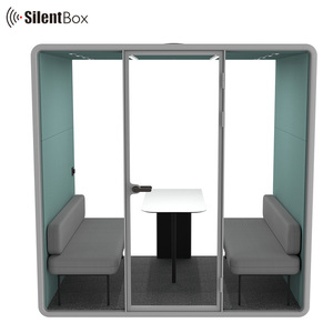 Silentbox acustico Open Office cabina di riunione telefonica personalizzata con cialde insonorizzate moderne mobili per ufficio <span class=keywords><strong>Hush</strong></span> Meet baccs - Product Image 5