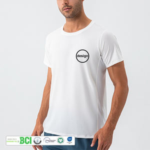 T-shirt personnalisé de haute qualité avec logo imprimé, t-shirt en bambou écologique pour hommes, vêtements de sport, vêtements de fitness pour hommes, t-shirts d'entraînement - Product Image 1