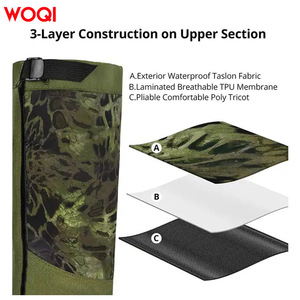 Cubrepiernas Impermeables Woqi para Senderismo, Montañismo y Deportes de Nieve, Unisex, Protección para Pantorrillas de Adultos, Diseño Desmontable con Cierre - Product Image 3