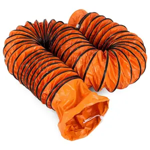 Tuyau en Nylon de ventilateur de conduit d'air flexible de PVC de 12 pouces 5 mètres