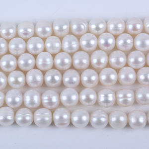 Vente en gros de perles de bouton d'eau douce naturelles de 12-13 mm, perles de bouton roses semi-finies pour accessoires de bijoux DIY - Product Image 1