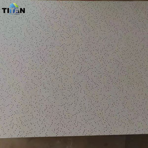 Plaques en fibre minérale 62X62 Panneaux de <span class=keywords><strong>plafond</strong></span> acoustiques insonorisés Noir 2X4 Carreau de <span class=keywords><strong>plafond</strong></span> lisse - Product Image 3