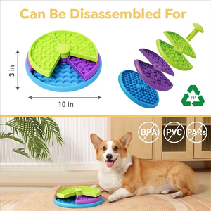 Zenidoo Eco-Friendly Plastic Modern Slow Feeder Dog Bowl Mental Stimulate Detachable Puzzle Anti-slip Interactive <b>Treat</b> - Product Image 5