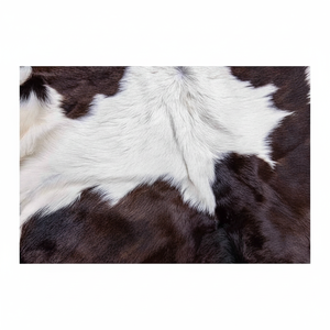 Peau de vache véritable bleu humide peaux de vache salées brutes Type de matière première avec motif de grain enduit - Product Image 1