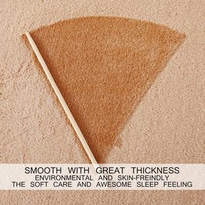 Tùy Chỉnh Rắn Màu Be Mềm Lông Cừu Ném Sợi Nhỏ Sang Trọng Flannel Lông Cừu Chăn - Product Image 3