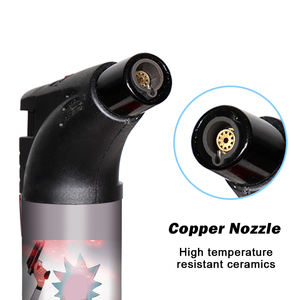 Techno Custom Logos Classic Popular Kitchen <b>Cheap</b> Camping Outdoor Barbecue Low MOQ Windproof Fillable Torch Lighter - Product Image 6