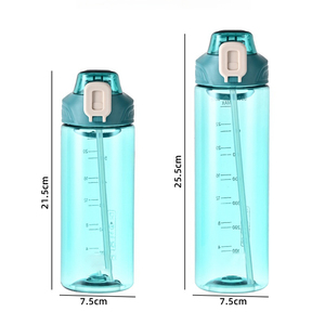 Portable Plastic Cup Student Children Adult Sports Water <b>Bottles</b> Holding <b>Straw</b> Water <b>Bottle</b> Gift Printing - Product Image 5
